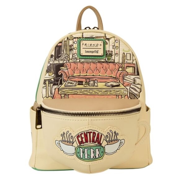 Loungefly Friends Central Perk Domed Coffee Mug Scented Mini Backpack NWT Amazon.com: Mochila mini con forma de taza de café con  main image 4